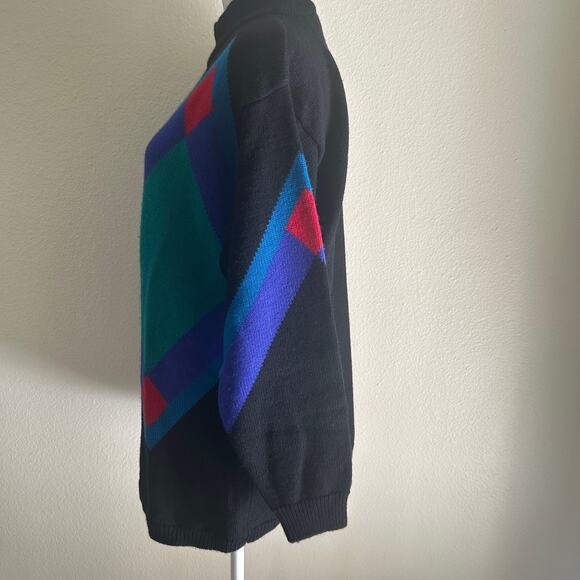 Vintage Liz Claiborne Collection Sweater 100% Merino Wool SZM 80s 90s - Picture 3 of 9